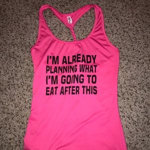 Funny workout tank top